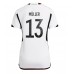 Maillot de foot Allemagne Thomas Muller #13 Domicile vêtements Femmes Monde 2022 Manches Courtes